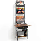 Supporto per giradischi con contenitore per vinili - 13.8 L x 11.8 W x 56.7 H