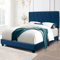 Letto imbottito moderno regolabile queen-size