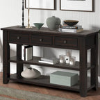 Consolle con piano in legno massello di pino 48