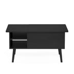 Tavolino ad Altezza Regolabile con Gambe in Legno