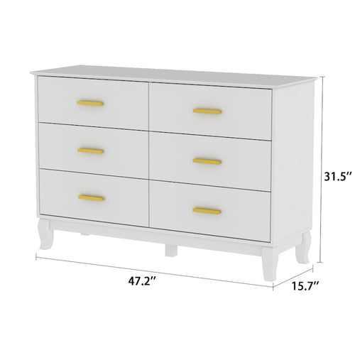 Cassettiera a 6 cassetti moderna, in legno, per soggiorno