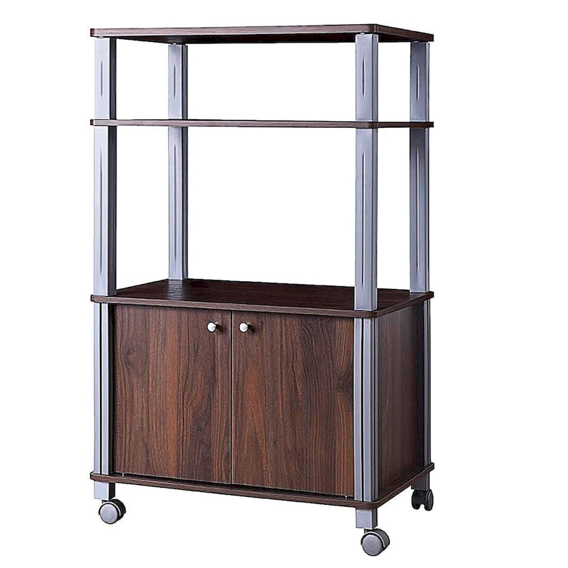Supporto per microonde su ruote - 23,5 x 15,5 x 38,5 (L x P x A)