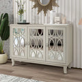 Credenza con mobile buffet a specchio a 3 ante