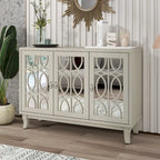 Credenza con mobile buffet a specchio a 3 ante