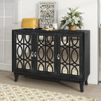 Credenza con mobile buffet a specchio a 3 ante