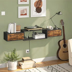 Mensola console multimediale moderna a parete - 11P x 55L x 7,9A