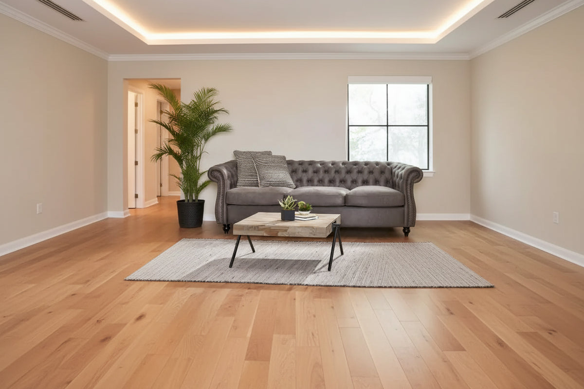 Mango Wood Coffee Table, Modern Industrial Design, With Wooden Tabletop And Metal Legs